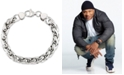 LEGACY for MEN by Simone I. Smith Interlocking Oval Link Bracelet in Stainless Steel